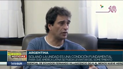 Gabriel Solano: Nuestro partido siempre ha bregado por la unidad de América Latina