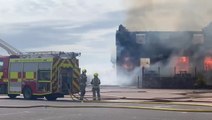 Watch fire rip through Harvester restaurant as firefighters tackle major blaze in Littlehampton