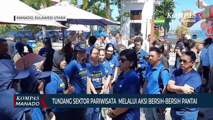 Dukung Sektor Pariwisata Sejumlah Pemerhati Lingkungan Lakukan Aksi Bersih Pantai