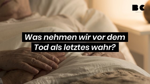 Was nehmen wir vor dem Tod als letztes wahr?