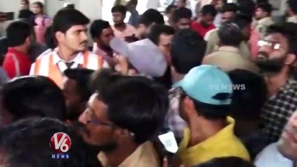 Group 2 Candidates Protest At Metro Station _ Hyderabad _ V6 News