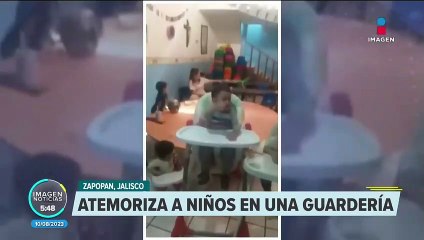 VIDEO: Persona disfrazada atemoriza a niños en una guardería