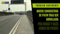 Trágico accidente: Muere conductora de patin tras ser arrollada por coche y caer desde un puente