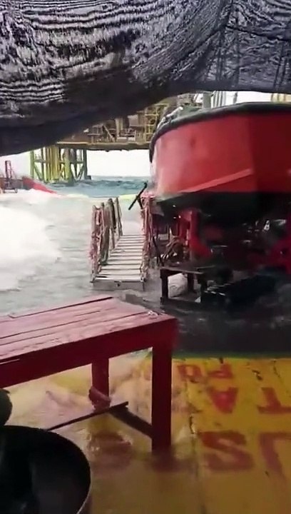 Badai salju di lautan