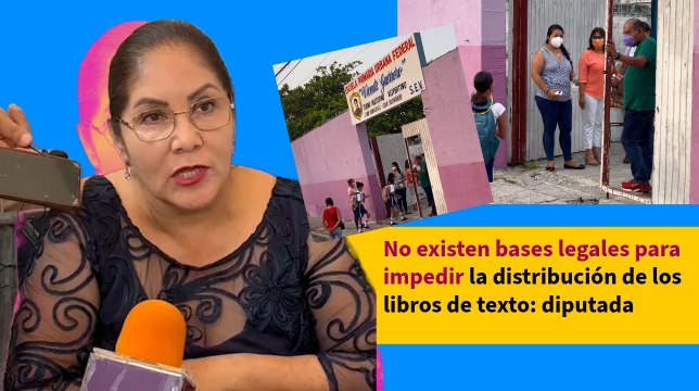 No existen bases legales para impedir la distribución de los libros de texto: diputada