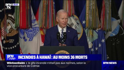 État de catastrophe naturelle à Hawaï: "Toute personne ayant perdu un être cher, dont la maison a été endommagée ou détruite recevra une aide immédiate", affirme Joe Biden