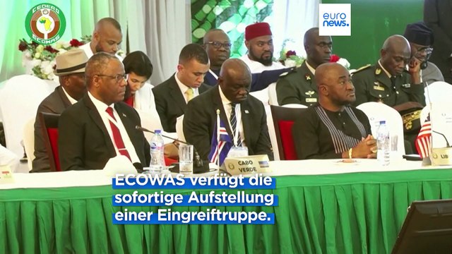 Eskalation in Niger? ECOWAS organisiert schnelle Eingreiftruppe
