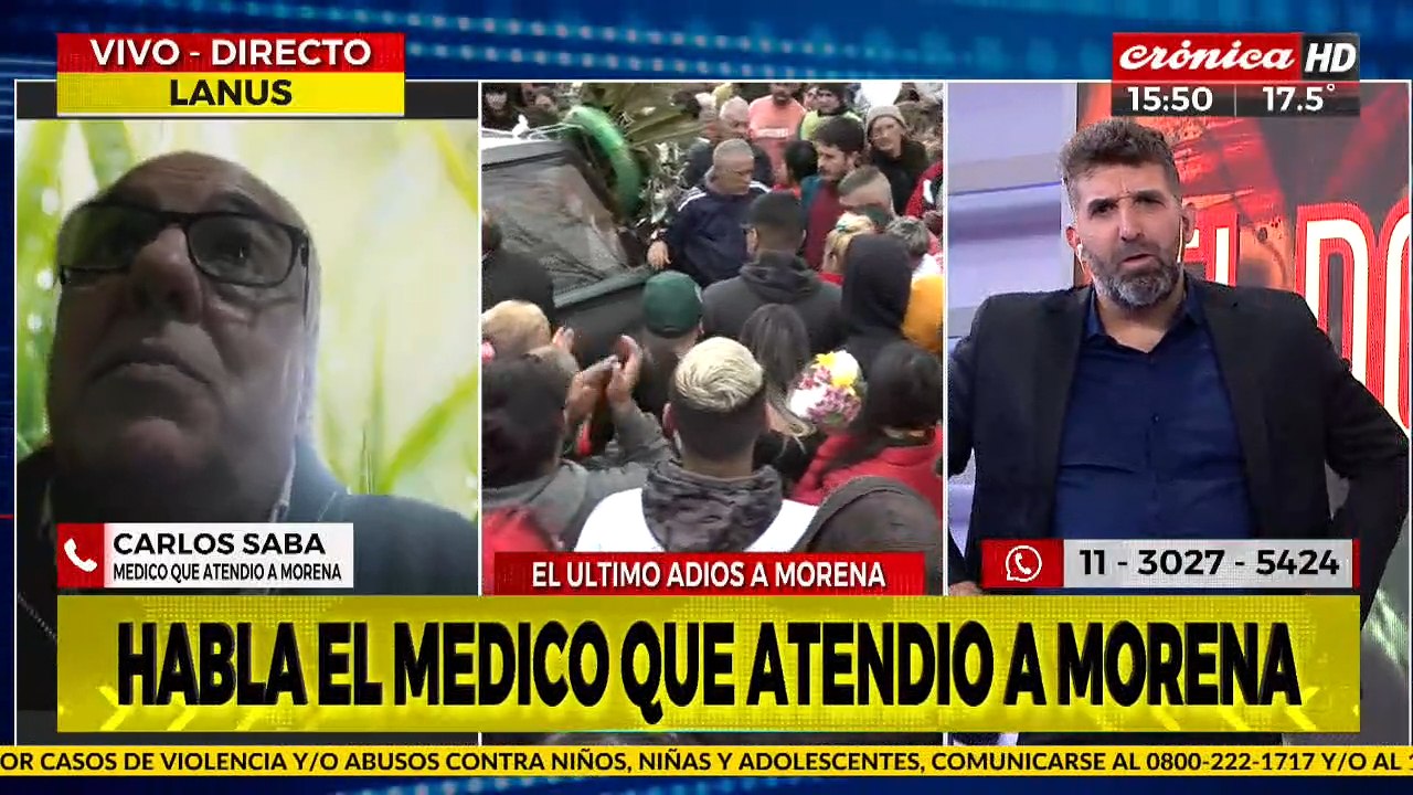 Médico que atendió a Morena: "Cuando llegamos, la situación era crítica"