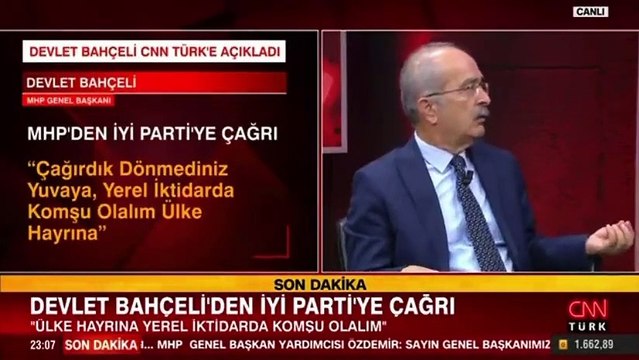 Bahçeli'nin İYİ Parti'ye yaptığı ittifak çağrısına CNNTÜRK'te skandal yorum: İYİ Parti, 'FETÖ'ye danışır