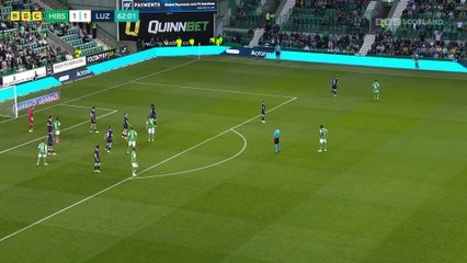Hibernian Vs Luzern 2 half europa conference league 3 Qualifying round 1 Leg