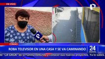 Comas: ladrón se lleva televisor de la casa de una profesora