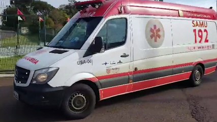 Paciente de Santa Helena é transferido para Cascavel pelo aeromédico do Consamu