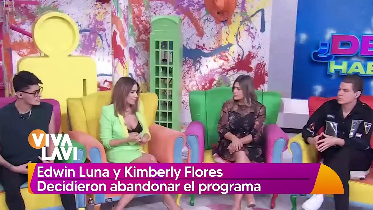 Edwin Luna y Kimberly Flores abandonan programa y ellos explican la razón