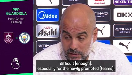 Kompany has done an 'incredible' job at Burnley - Guardiola