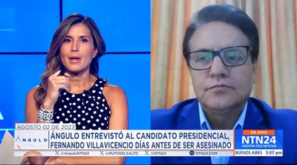 Fernando Villavicencio en Ángulo - Entrevista: 02/08/2023