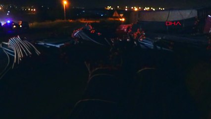 Une personne est morte, une personne a été blessée dans l'accident où le TIR s'est renversé sur la route de Sivas