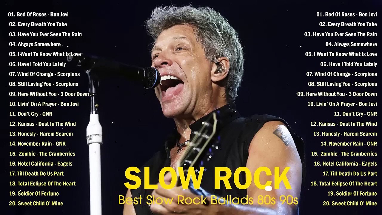 greatest slow rock scorpions, bon jovi, eagle, led zeppelin, u2, aerosmith