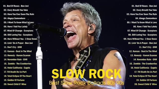 greatest slow rock scorpions, bon jovi, eagle, led zeppelin, u2, aerosmith