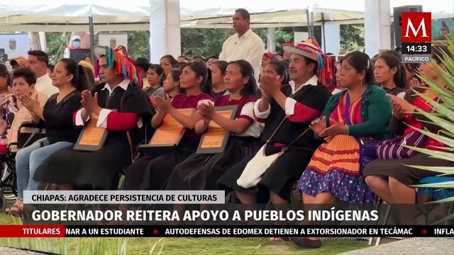 Rutilio Escandón conmemora el Día de los Pueblos Indígenas en Chiapas