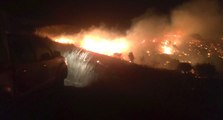 Malatya'da dağlık alanda yangın