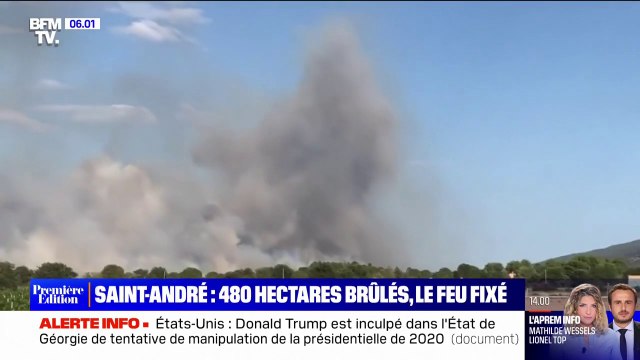 480 hectares brûlés après un violent incendie dans les Pyrénées-Orientales