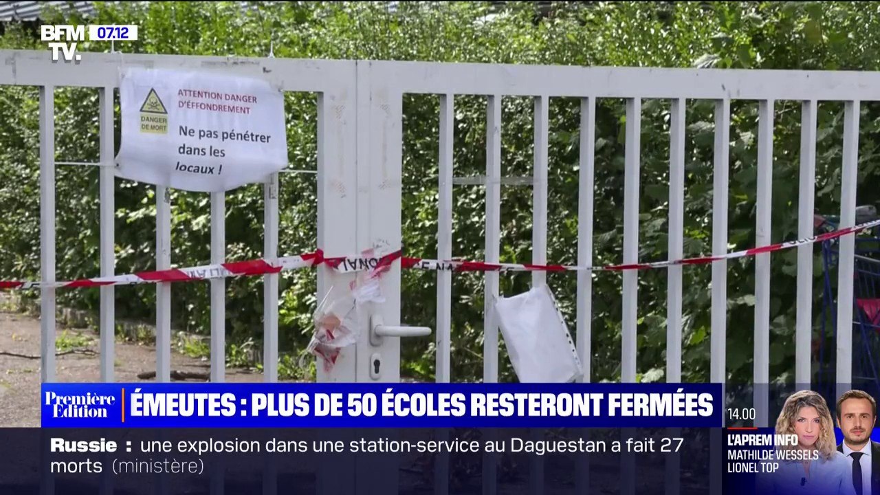 À moins d'un mois de la rentrée scolaire, des écoles dégradées lors des émeutes resteront fermées