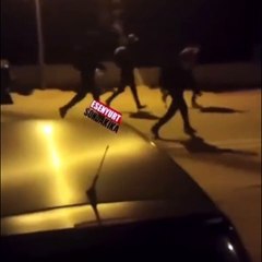 Esenyurt'ta sırt çantalı kaçaklara vatandaş müdahale etti!