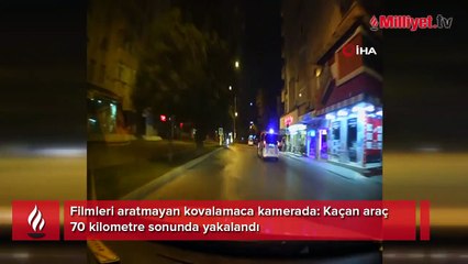 Filmleri aratmayan anlar! 70 kilometrelik kovalamaca sonucu yakalandı