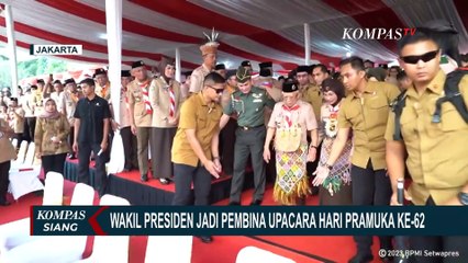 Wapres Maruf Amin Jadi Pembina Upacara Hari Pramuka ke-62 di Buperta Cibubur