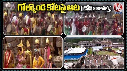 Independence Day Celebrations At Golconda | Drone Visuals | V6 News
