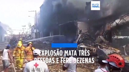 Explosão em área comercial na República Dominicana mata três pessoas entre elas um bebé