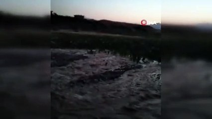 Kozluk'ta su kanalı patladı, tütün tarlası sular altında kaldı