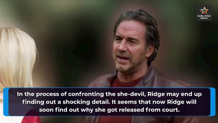 Ridge Discovery! Finds The One Who Helped Sheila and Sickened Bold and the Beaut