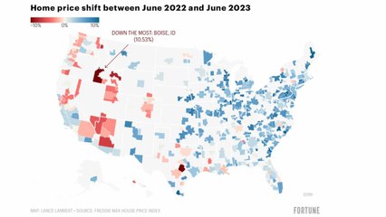 Home price data: These 10 housing markets are up the most—these 10 are down the most