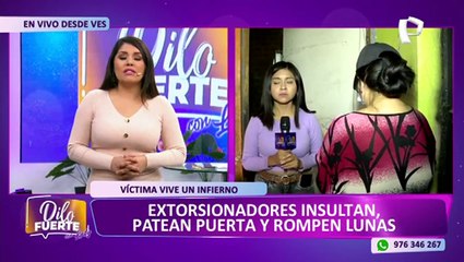 Reportera de "Dilo Fuerte" encara a extorsionador del "gota a gota" en Villa El Salvador