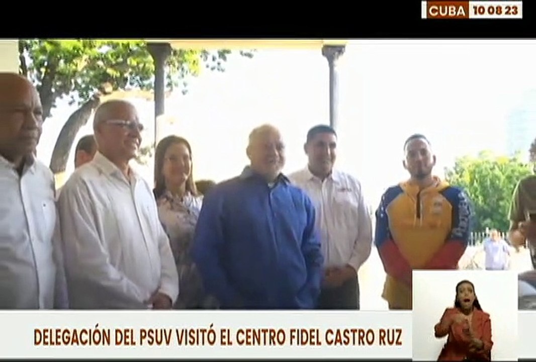 Primer Vicepresidente del PSUV Diosdado Cabello visitó el Centro Fidel Castro Ruz en Cuba