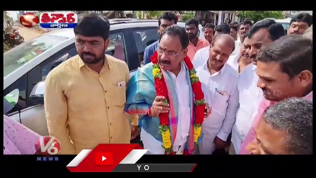 BRS MLA Kusukuntla Prabhakar Reddy Shock Due To Foundation Stone With No Names _ V6 Teenmaar