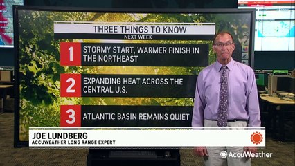 Storms and heat in store for parts of the US next week
