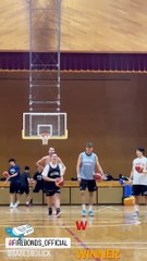 Robert Bolick shoots half-court three