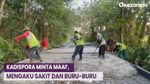 Lintasi Jalan Baru Dicor dengan Mobil Dinas, Kadispora Lubuklinggau Minta Maaf