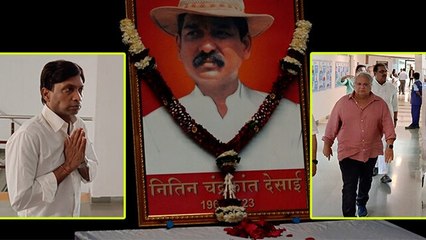 Nitin Chandrakant Desai Prayer Meet में Gurmeet Choudhary,Abbas Mustan,Sunil Emotional Tribute