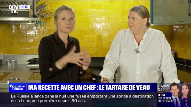 Ma recette avec un chef: testez le tartare de veau avec la cheffe Stéphanie Le Quellec et Karine de Ménonville