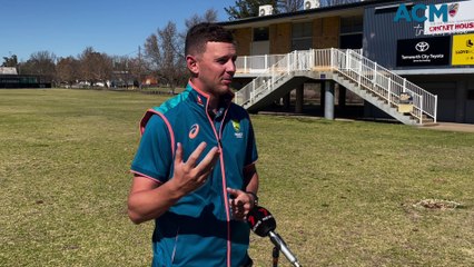 Josh Hazlewood media conference, August 11, 2023, Northern Daily Leader