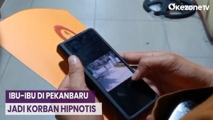 Ibu-Ibu jadi Korban Hipnotis Terekam CCTV di Pekanbaru, Uang Rp70 Juta Raib