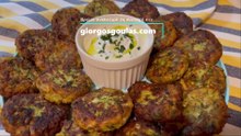 Greek Zucchini Balls with Yoghurt Dip / Κολοκυθοκεφτέδες Με Ντιπ Γιαουρτιού