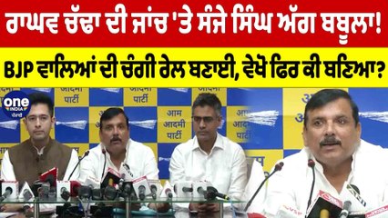 Raghav Chadha ਦੀ ਜਾਂਚ 'ਤੇ Sanjay Singh ਅੱਗ ਬਬੂਲਾ! BJP ਵਾਲਿਆਂ ਦੀ ਚੰਗੀ ਰੇਲ ਬਣਾਈ? |OneIndia Punjabi