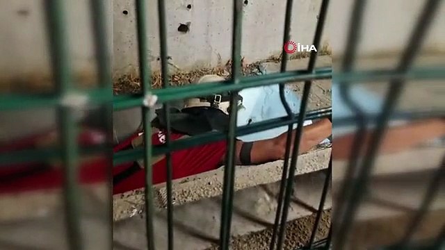 Kartal Marmaray durağının mazgallarında mahsur kalan kediyi kurtarma operasyonu