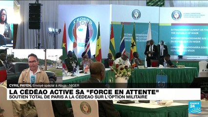 La Cédéao active "sa force en attente" : "tous les regards sont portés sur la réaction des putschistes"