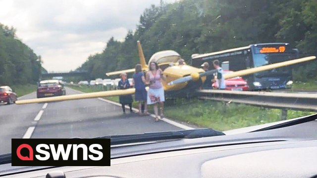 Plane makes emergency landing on busy UK dual carriageway