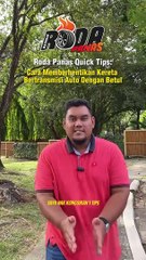 Roda Panas Quick Tips : Cara Meberhentikan Kereta Auto Dengan Betul